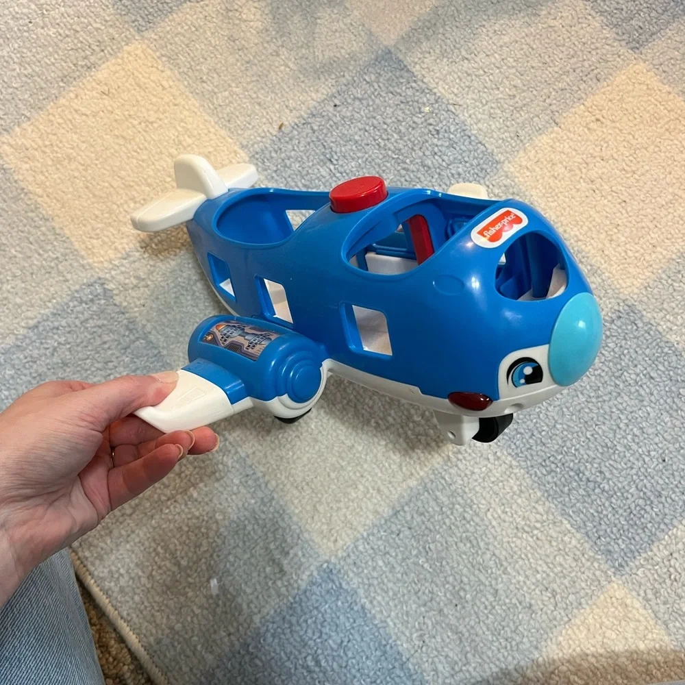 Fisher-Price little people Blue Toy Airplane - Picture 2 of 4